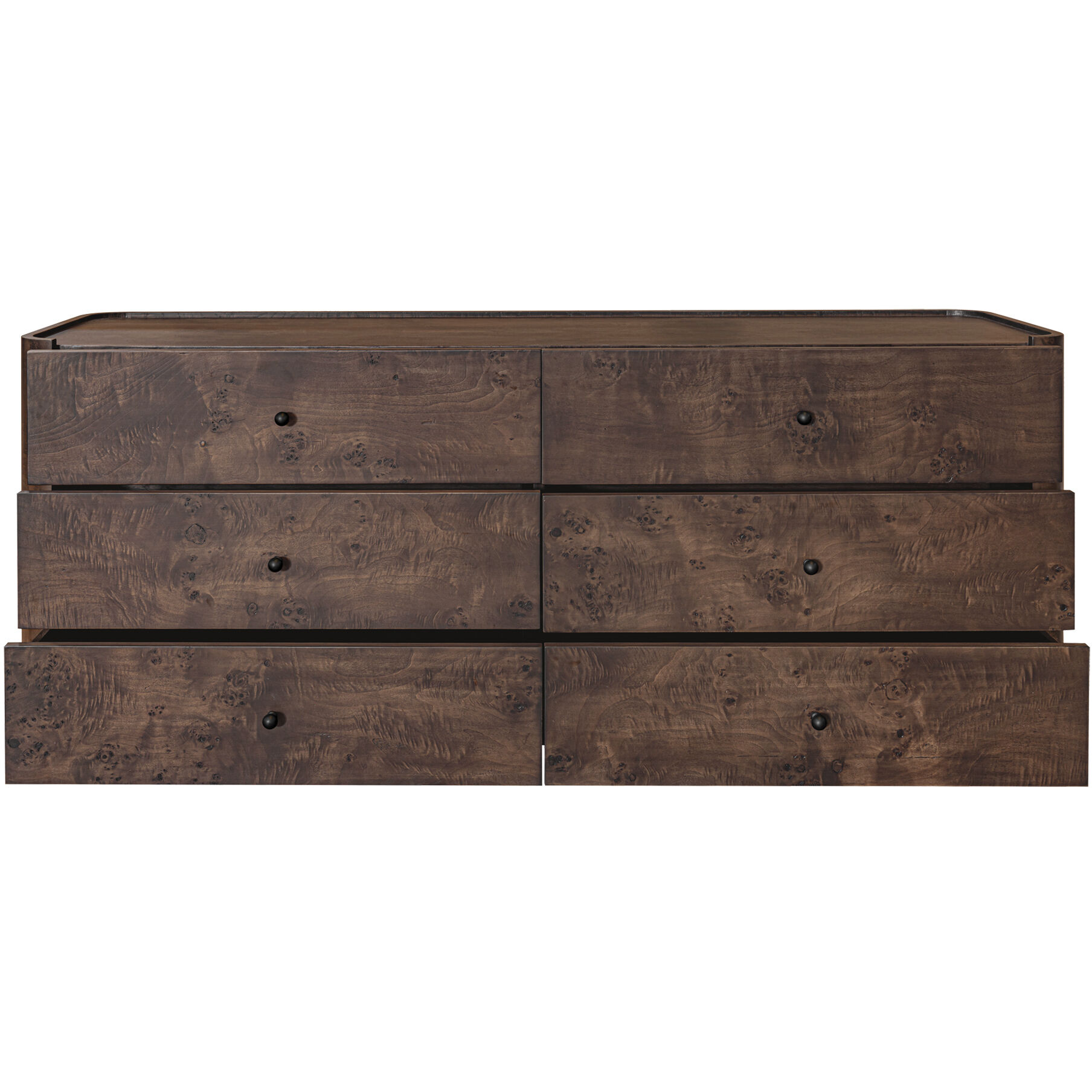 Gibson Dark Brown Dresser, 6 Drawer